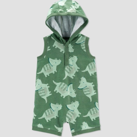 Just One You made by Carter’s One Pieces Nwt Dinosaur Hooded